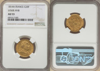 Louis XVIII gold 20 Francs 1814-A AU53 NGC, Paris mint, KM706.1. 

HID09801242017

© 2022 Heritage Auctions | All Rights Reserved