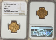 Louis XVIII gold 20 Francs 1815-W AU55 NGC, Lille mint, KM706.6, Fr-528. 

HID09801242017

© 2022 Heritage Auctions | All Rights Reserved