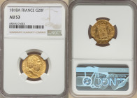 Louis XVIII gold 20 Francs 1818-A AU53 NGC, Paris mint, KM712.1, Fr-538. 

HID09801242017

© 2022 Heritage Auctions | All Rights Reserved