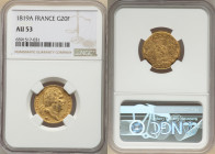 Louis XVIII gold 20 Francs 1819-A AU53 NGC, Paris mint, KM712.1, Fr-538. 

HID09801242017

© 2022 Heritage Auctions | All Rights Reserved