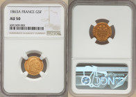 Napoleon III gold 5 Francs 1863-A AU50 NGC, Paris mint, KM803.1, Fr-588. 

HID09801242017

© 2022 Heritage Auctions | All Rights Reserved