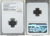 Henry I (1100-1135) Penny ND (c. 1119) XF Details (Environmental Damage) NGC, Sandwich mint, Godric as moneyer, Small profile Type XII, S-1273. 0.87gm...