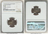 Richard I, the Lionheart Penny ND (1189-1199) XF45 NGC, London mint, Raul as moneyer, Class 2, Short Cross, S-1346. 1.43gm. Sold with collector tag. 
...