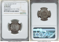 Mary (Sole Reign, 1553-1554) Groat (4 Pence) ND (1553-1554) XF Details (Reverse Tooled) NGC, Tower mint, Pomegranate mm, S-2492. 1.81gm. 

HID09801242...