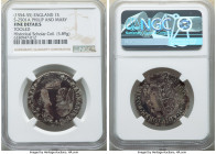 Philip II of Spain & Mary (1554-1558) Shilling ND (1554-1555) Fine Details (Tooled) NGC, Tower mint, S-2501A. 5.89gm. 

HID09801242017

© 2022 Heritag...