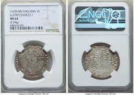 Charles I (1625-1649) Shilling ND (1639-1640) MS62 NGC, Tower mint, Triangle mm, S-2799. 6.04gm. Top grade Certified. 

HID09801242017

© 2022 Heritag...