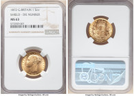 Victoria gold "Shield" Sovereign 1872 MS63 NGC, KM736.2, S-3853B. Die #100. 

HID09801242017

© 2022 Heritage Auctions | All Rights Reserved