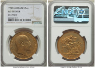 Edward VII gold 5 Pounds 1902 AU Details (Cleaned) NGC, KM807, S-3965, 

HID09801242017

© 2022 Heritage Auctions | All Rights Reserved
