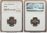 Elizabeth II Proof 6 Pence 1953 PR66 NGC, KM889, S-4141. 

HID09801242017

© 2022 Heritage Auctions | All Rights Reserved