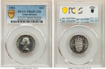 Elizabeth II Proof Shilling 1953 PR65 Cameo PCGS, KM890, S-4139. English Reverse. 

HID09801242017

© 2022 Heritage Auctions | All Rights Reserved