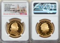 Elizabeth II gold Proof "King George I" 100 Pounds (1 oz) 2022 PR70 Ultra Cameo NGC, KM-Unl. Mintage: 610. British Monarchs series. First Releases. So...