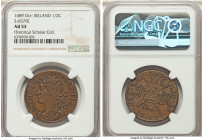 James II Gunmoney 1/2 Crown 1689 AU53 NGC, KM95, S-6579E. October 1689 Issue. Sold with CNG Auction tag. 

HID09801242017

© 2022 Heritage Auctions | ...