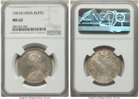 British India. Victoria Rupee 1901-B MS62 NGC, Bombay mint, KM492, SW-6.164, Prid-188. Dove gray patination, with swirling luster. 

HID09801242017

©...