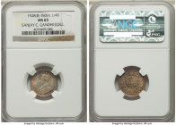 British India. George V 1/4 Rupee 1928-(b) MS65 NGC, Bombay mint, KM518. Ex. Sanjay C. Gandhi Collection 

HID09801242017

© 2022 Heritage Auctions | ...