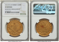 Ottoman Empire. Abdul Aziz gold 500 Kurush AH 1277 Year 10 (1869/1870) XF Details (Removed From jewelry) NGC, Constantinople mint, KM698, Fr-23. 

HID...