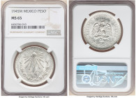 Estados Unidos Peso 1945-M MS65 NGC, Mexico City mint, KM455. 

HID09801242017

© 2022 Heritage Auctions | All Rights Reserved