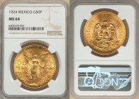 Estados Unidos gold 50 Pesos 1924 MS64 NGC, Mexico City mint, KM481, Fr-172. 

HID09801242017

© 2022 Heritage Auctions | All Rights Reserved