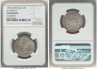 Republic 2 Bolivares 1905 AU Details (Cleaned) NGC, Paris mint, KM-Y23. Slanted 5 variety. 

HID09801242017

© 2022 Heritage Auctions | All Rights Res...