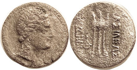 BAKTRIA, Euthydemos II, c.190-171 BC, Copper-Nickel 22 mm, Apollo head r/tripod,...