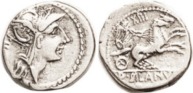 D. Junius Silanus, 91 BC, Den., Cr.337/3, Sy.646a, Roma head r/Victory in biga r; VF, sl off-ctr, better struck than usual for this, good metal with l...