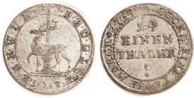 GERMANY, STOLBERG-Stolberg, 1/24 Thaler 1764C, Stag/lgnds, F or better, minor areas of wkness, nice metal with lt tone. (F cat $37.)