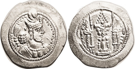 Varhran V, 420-38, Ahwaz mint; Choice Mint State, well struck with only minor cr...