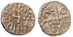 Northumbria, Sceat, Eanred, 806-41, S862, Moneyer MONNE; VF, darkish brown, rev ...