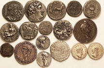 COPIES, REPLICAS, etc., 17 diff, generally not deceptive, a few nice, incl "Aurei" of Marius & Laelianus. Can you guess which one I made myself nrly 6...