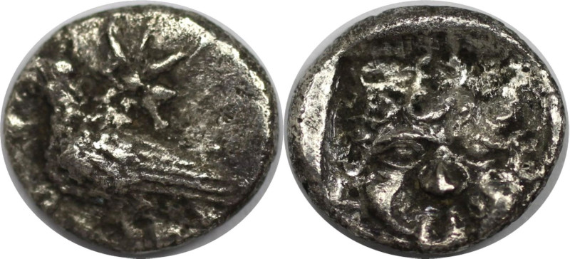 Griechische Münzen, TROAS, Abydos. Obol ca. 480-450 v. Chr. Silber. 0,54 g. 9,5 ...