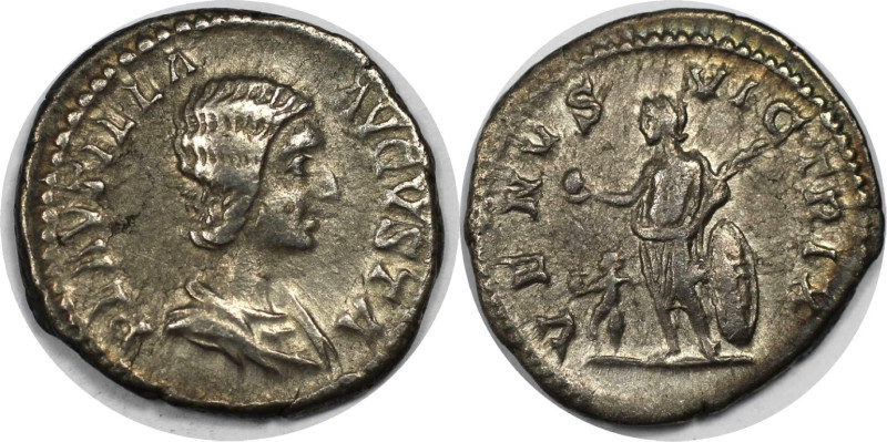 Römische Münzen, MÜNZEN DER RÖMISCHEN KAISERZEIT. Plautilla, 202-205 n. Chr. AR ...