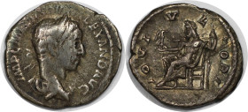 Römische Münzen, MÜNZEN DER RÖMISCHEN KAISERZEIT. Alexander Severus, 222-235 n. Chr. AR Denar (2,73 g). Sehr schön