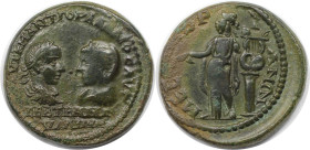Römische Münzen, MÜNZEN DER RÖMISCHEN KAISERZEIT. Thrakien, Mesembria. Gordianus III. Pius und Tranquillina. Ae 25, 238-244 n. Chr. (12.94 g. 26 mm) V...