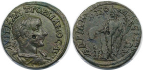 Römische Münzen, MÜNZEN DER RÖMISCHEN KAISERZEIT. Thrakien, Hadrianopolis. Gordian III. Ae 27, 238-244 n. Chr. (9.69 g. 26 mm) Vs.: AVT K M ANT ГOPΔIA...