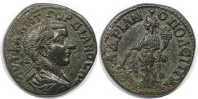 Römische Münzen, MÜNZEN DER RÖMISCHEN KAISERZEIT. Thrakien, Hadrianopolis. Gordian III. Ae 28, 238-244 n. Chr. (11.06 g. 27 mm) Vs.: AVT K M ANT ГOPΔI...