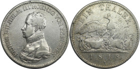 Altdeutsche Münzen und Medaillen, BRANDENBURG IN PREUSSEN. Friedrich Wilhelm III. (1797-1840). Taler 1818 A, Berlin. (Kanonentaler). Silber. AKS 13. S...
