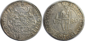 Altdeutsche Münzen und Medaillen, BRAUNSCHWEIG - WOLFENBÜTTEL. Julius (1568-1589). 1/2 Reichstaler 1585, Goslar. Halber Lichttaler. Silber. 14,30 g. W...