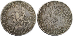 Altdeutsche Münzen und Medaillen, BRAUNSCHWEIG - WOLFENBÜTTEL. Heinrich Julius (1589-1613). Reichstaler 1591, Goslar. Silber. 28,83 g. Dav. 9072, Welt...