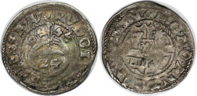 Altdeutsche Münzen und Medaillen, MINDEN - BISTUM. Anton von Schauenburg (1587-1599). 1/24 Taler (Groschen) 1595. Schön. Selten!