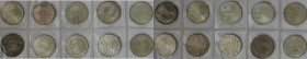 Deutsche Münzen und Medaillen ab 1945, Lots und Samllungen. BUNDESREPUBLIK DEUTSCHLAND. Set 10 Stück x 5 DM 1965 - 1978. Stempelglanz. Einzeln in Münz...