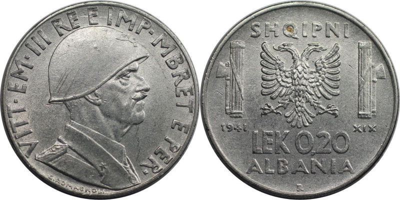 Europäische Münzen und Medaillen, Albanien / Albania. Vittorio Emanuele III. 0.2...