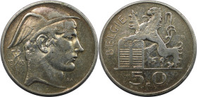 Europäische Münzen und Medaillen, Belgien / Belgium. 50 Francs 1948. Silber. KM 137. Sehr schön+