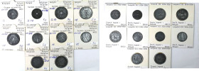 Europäische Münzen und Medaillen, Belgien / Belgium, Lots und Sammlungen. Deutsche Besetzung Belgien. 2 x 10 Centimes 1942,1943 (KM 126). 3 x 25 Centi...