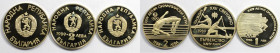 Europäische Münzen und Medaillen, Bulgarien / Bulgaria, Lots und Sammlungen. 1 Lew 1988 (KM 176), 2 Lewa 1988 (KM 177), 2 Lewa 1989 (KM 178). Kupfer-N...