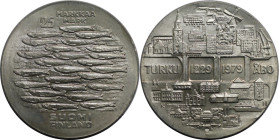 Europäische Münzen und Medaillen, Finnland / Finland. 750 Jahre Turku. 25 Markkaa 1979. 26,30 g. 0.500 Silber. 0.42 OZ. KM 58. Stempelglanz