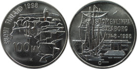 Europäische Münzen und Medaillen, Finnland / Finland. 250 Jahre finnische Burg Suomenlinna. 100 Markkaa 1998. 22,0 g. 0.925 Silber. 0.65 OZ. KM 88. St...