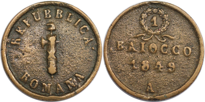 Europäische Münzen und Medaillen, Italien / Italy. Römische Republik. Pius IX. (...