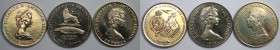 Weltmünzen und Medaillen, Ascension Insel / Ascension Island, 1 Crown 1978 "25. Jahrestag der Krönung" KM 1. 25 Pence 1981 "Königliche Hochzeit - Char...