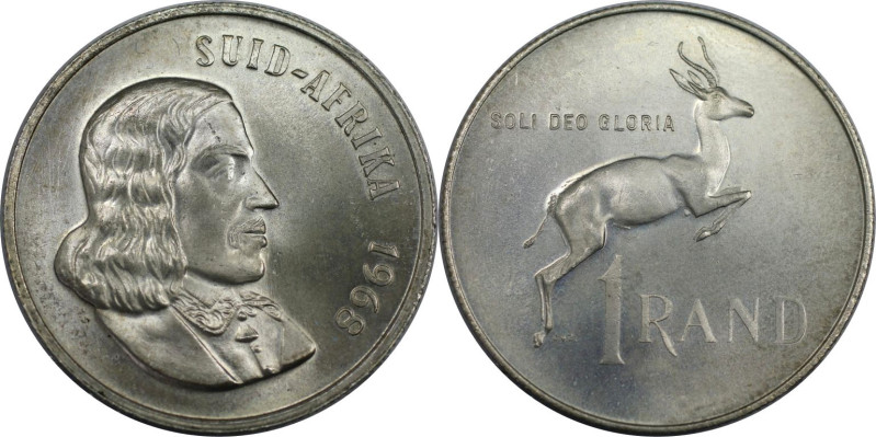 Weltmünzen und Medaillen, Südafrika / South Africa. Jan van Riebeek. 1 Rand 1968...