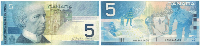 Banknoten, Kanada / Canada. 5 Dollars 2005. Pick 101d. I