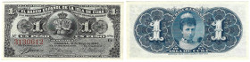 Banknoten, Kuba / Cuba. Alfonso XIII. 1 Peso 1896. Pick: 47a. I